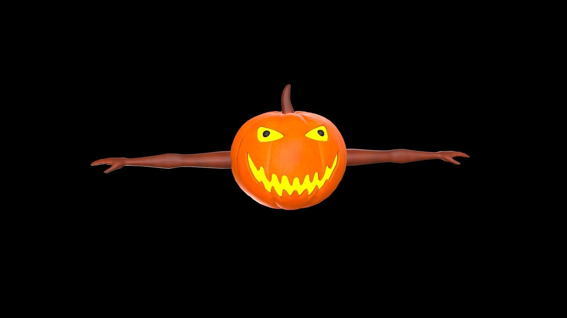 Pumpkin Halloween 3D model_14