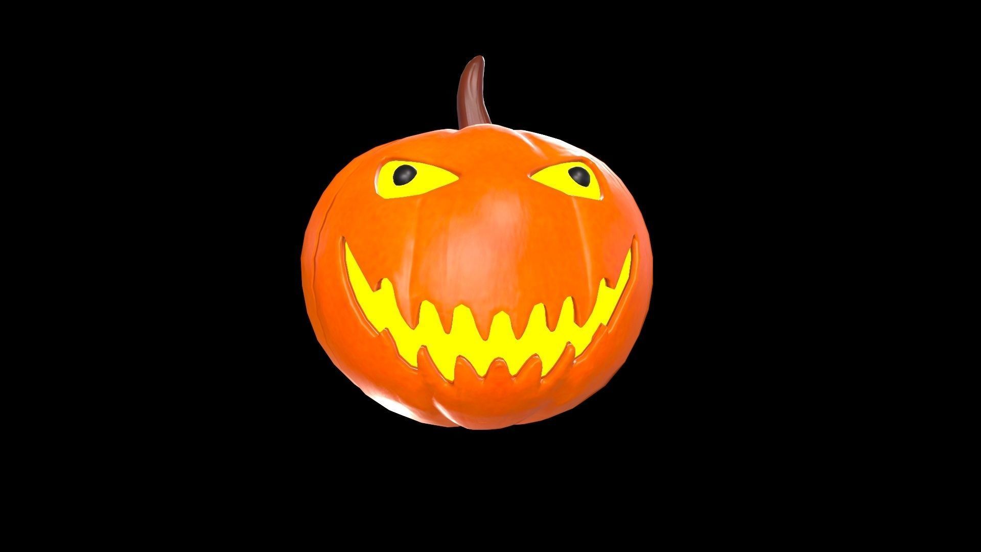 Pumpkin Halloween 3D model_19