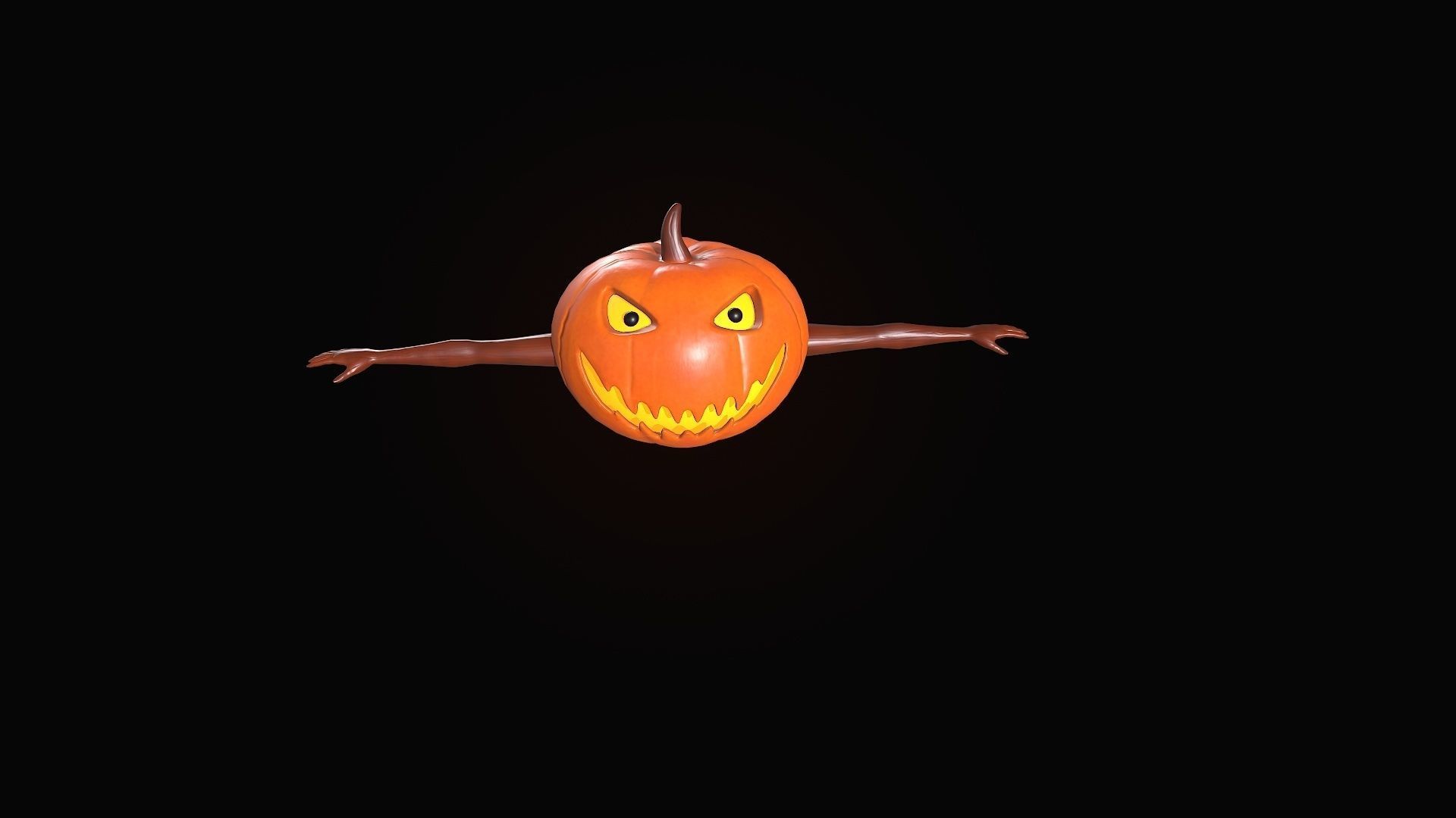 Pumpkin Halloween 3D model_13