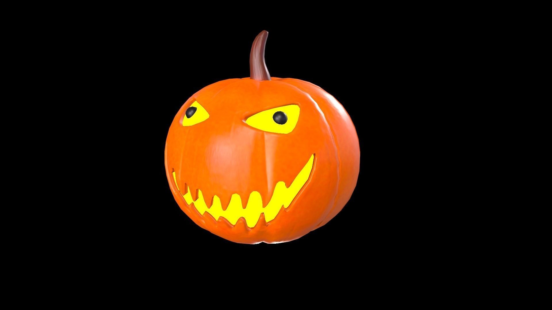 Pumpkin Halloween 3D model_16