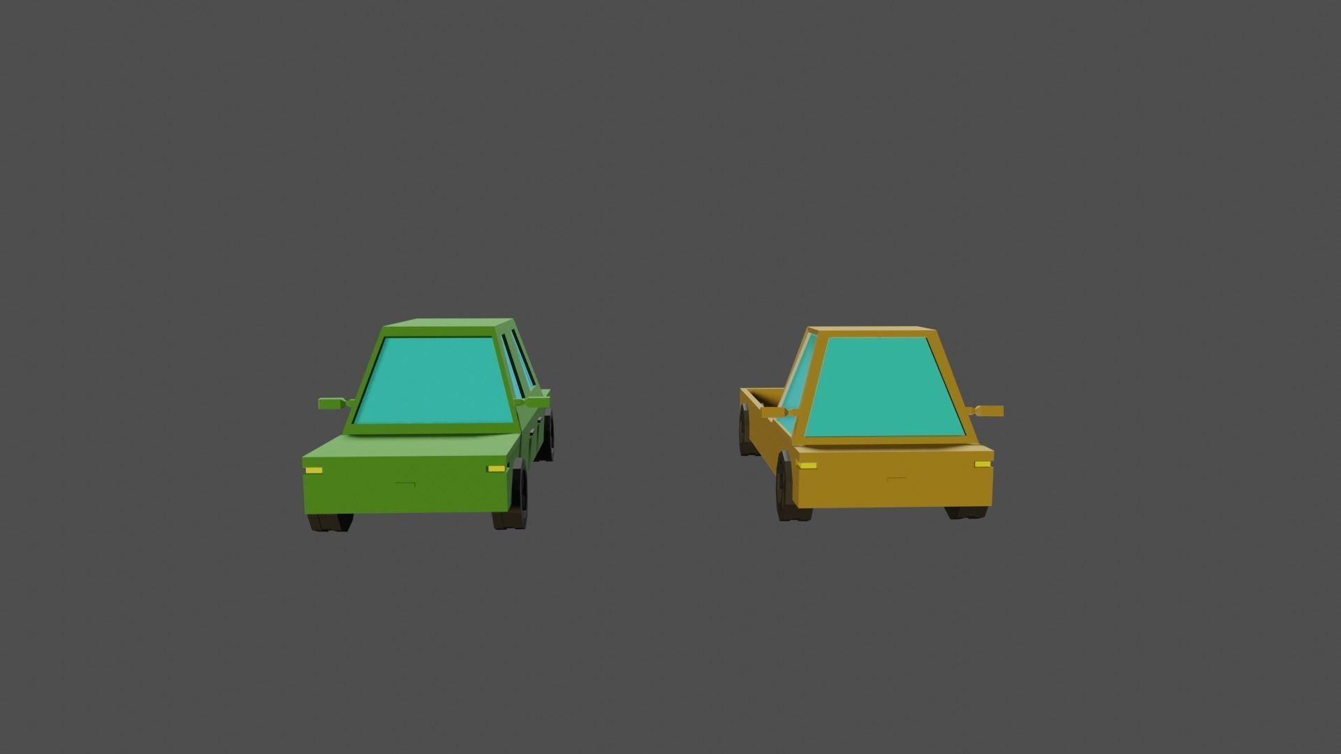 car pack Low-poly 3D model_1