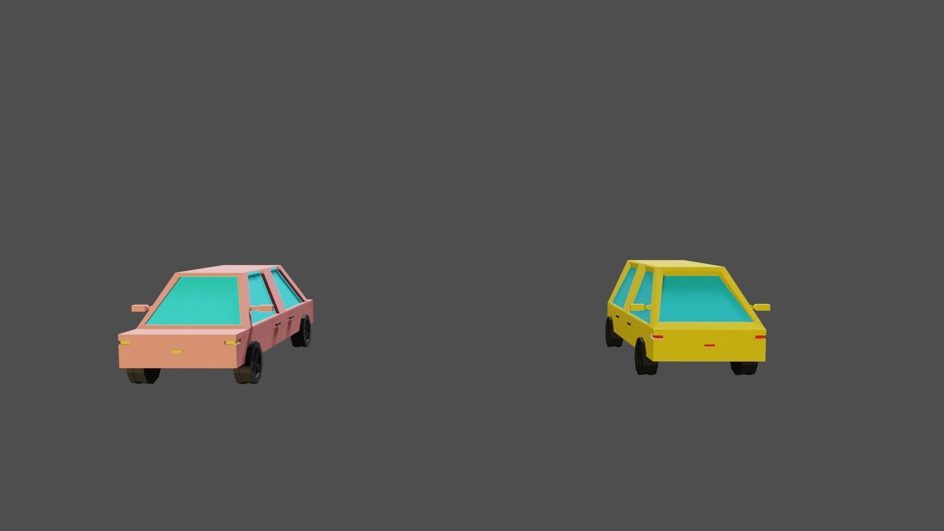 car pack Low-poly 3D model_2