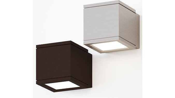 Rubix Indoor Outdoor LED Wall Light by WAC Lighting 3D model