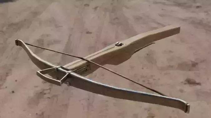 Medieval Crossbow 4k PBR Low poly