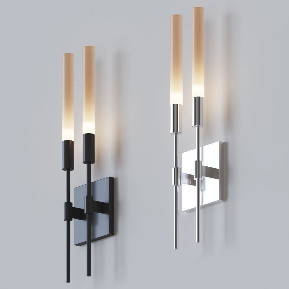 Wands 2-Arm Sconce by Robert Sonneman 3D model_1