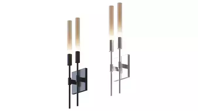 Wands 2-Arm Sconce by Robert Sonneman