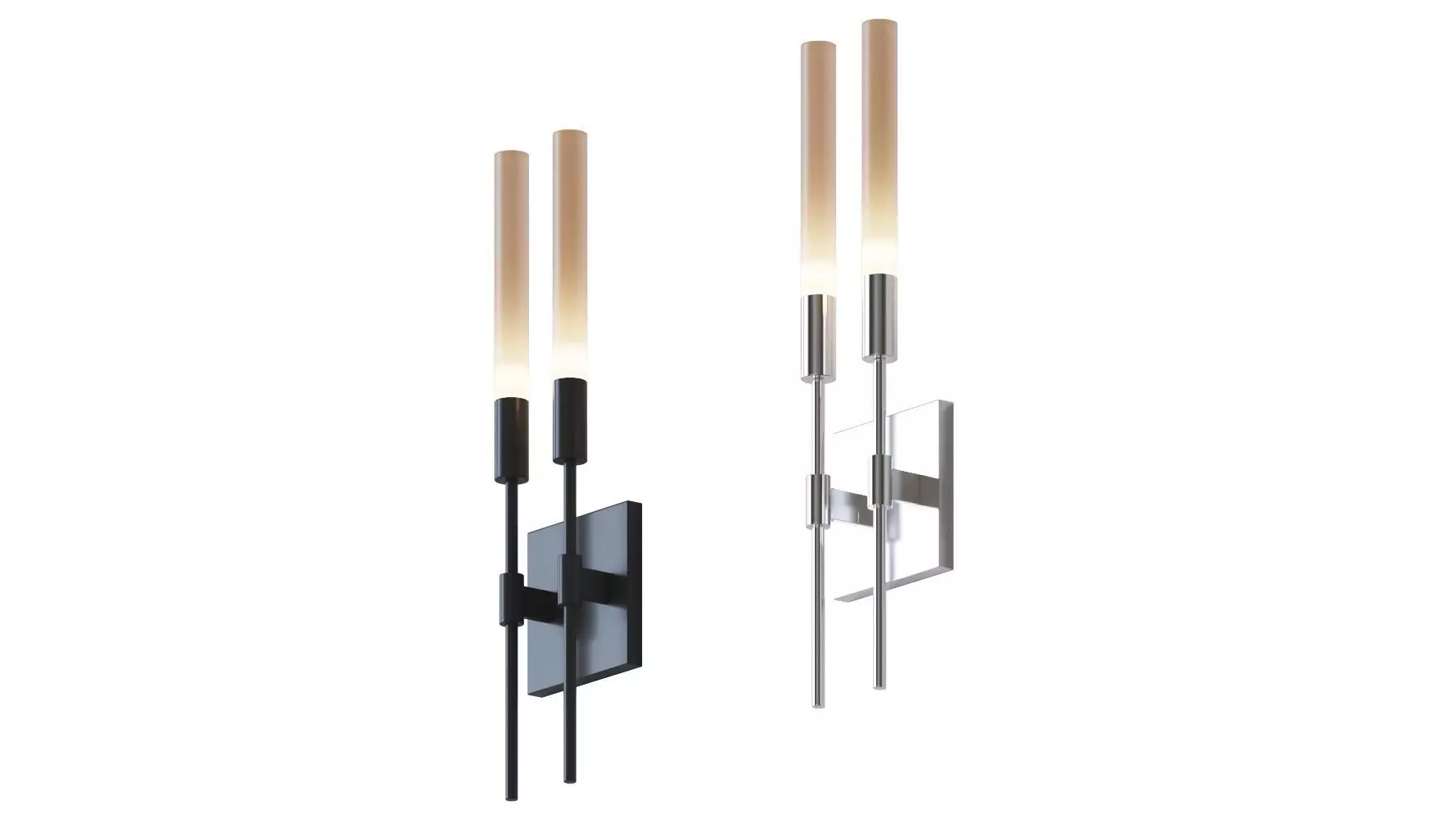 Wands 2-Arm Sconce by Robert Sonneman 3D model_0