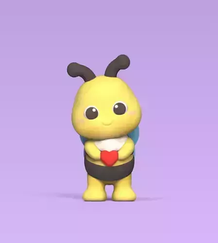 Bee Heart 3D print model