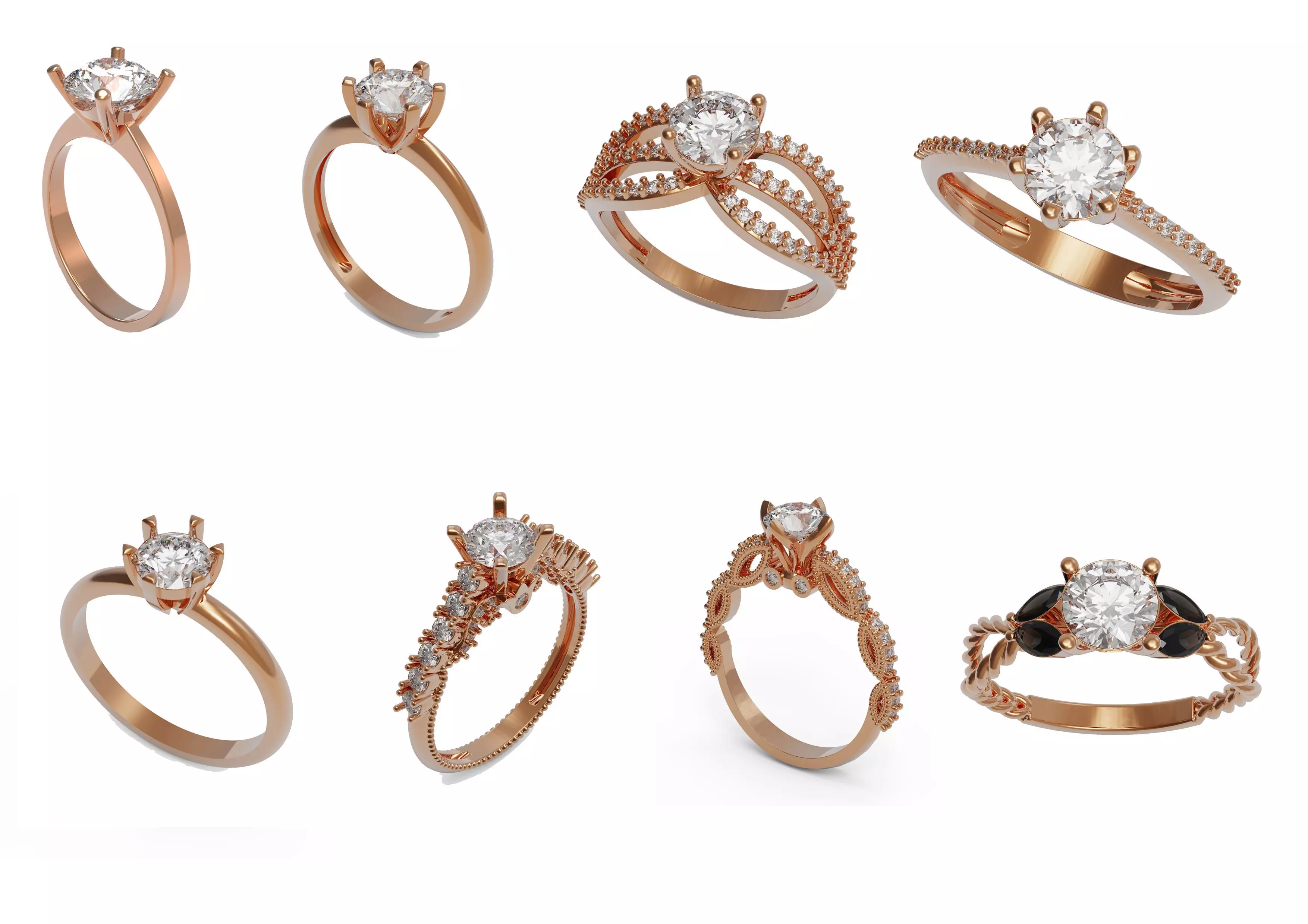 Collection solitaire ring _0