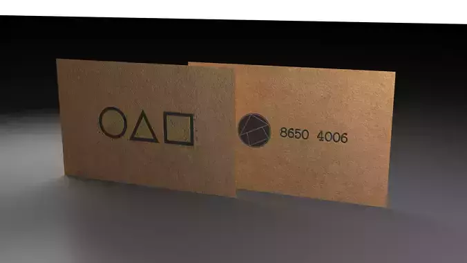 Invitation Card Squid Game 