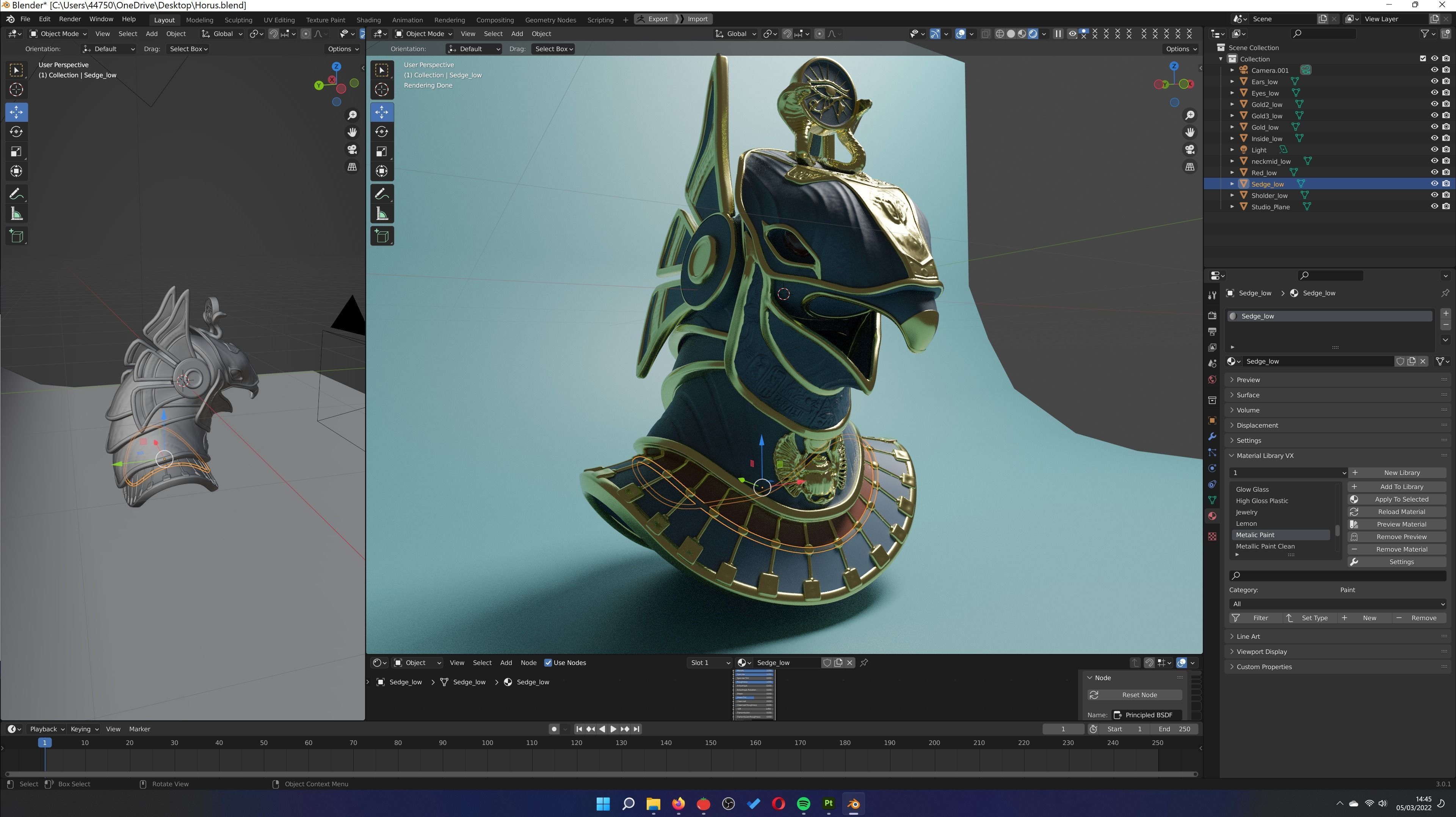 Horus Helmet 3D print model_5
