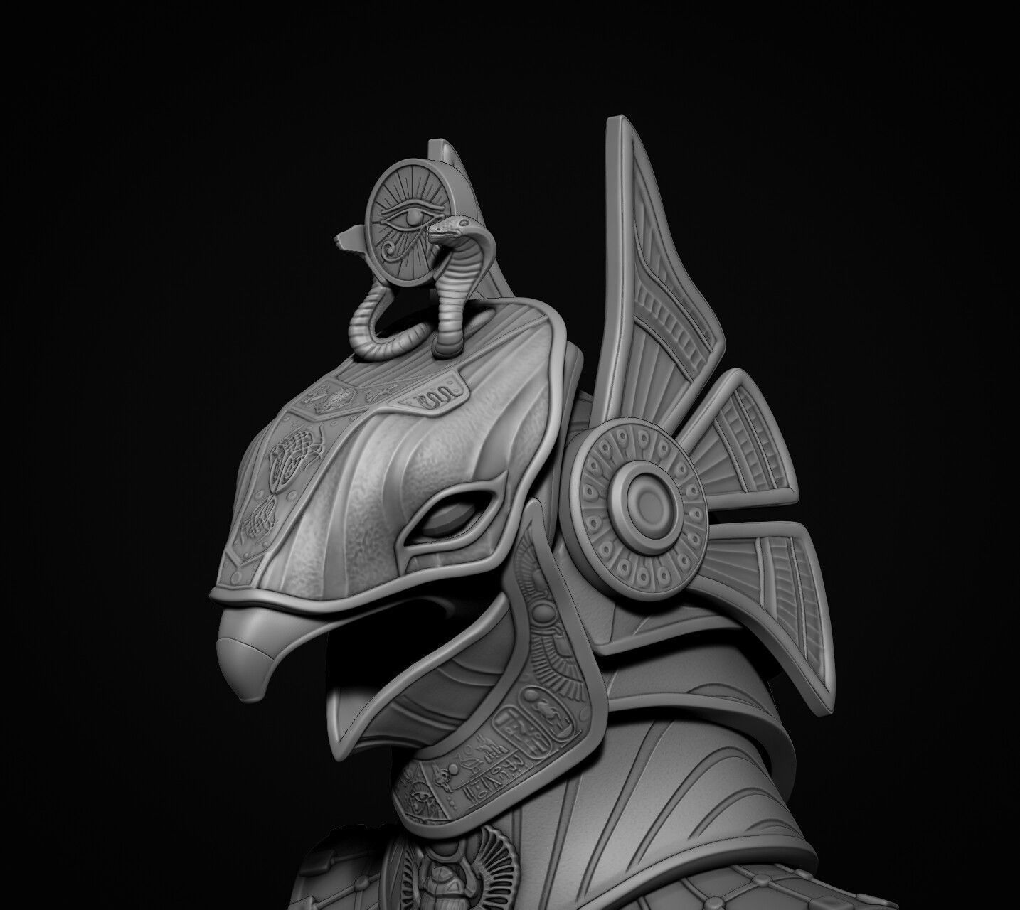 Horus Helmet 3D print model_12