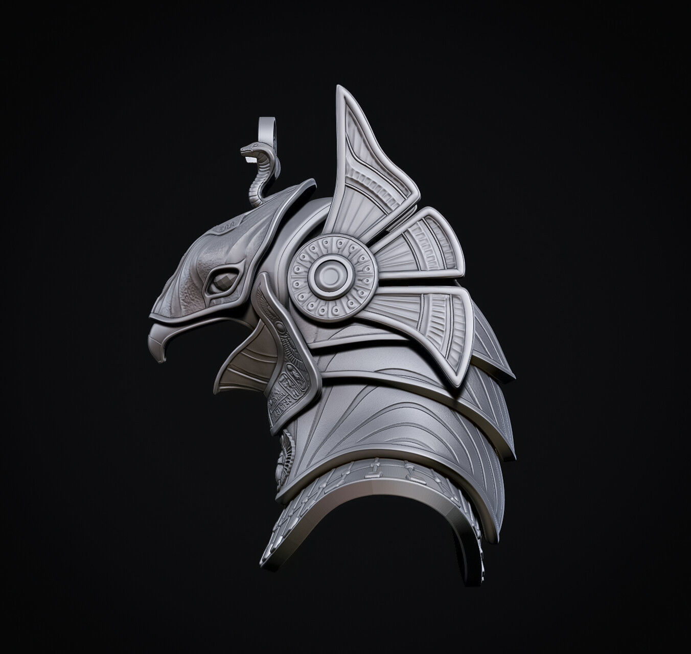 Horus Helmet 3D print model_13