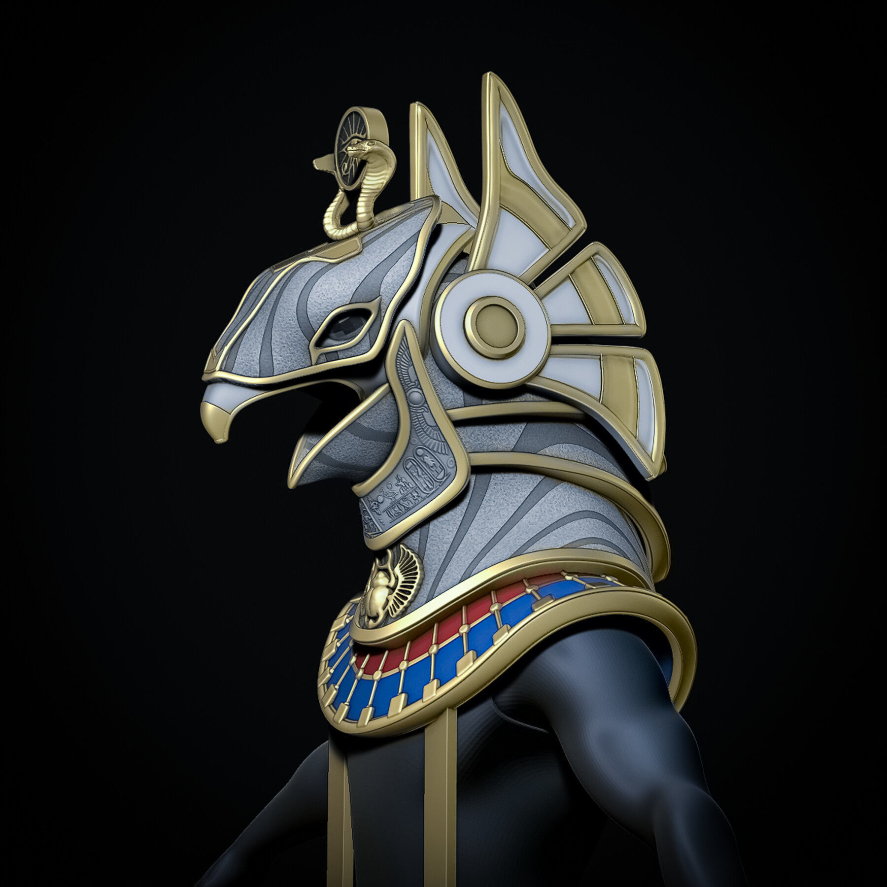 Horus Helmet 3D print model_16
