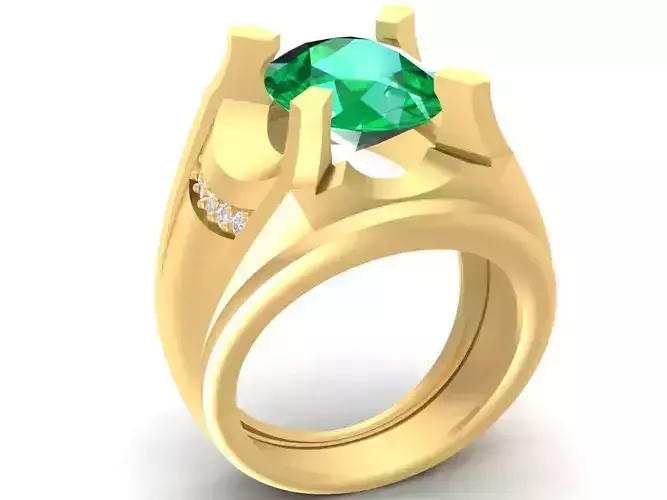 korea diamond men ring 2849