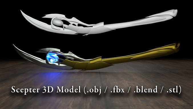 Loki Staff  Mythical Weapon of Avengers Scepter 3D model