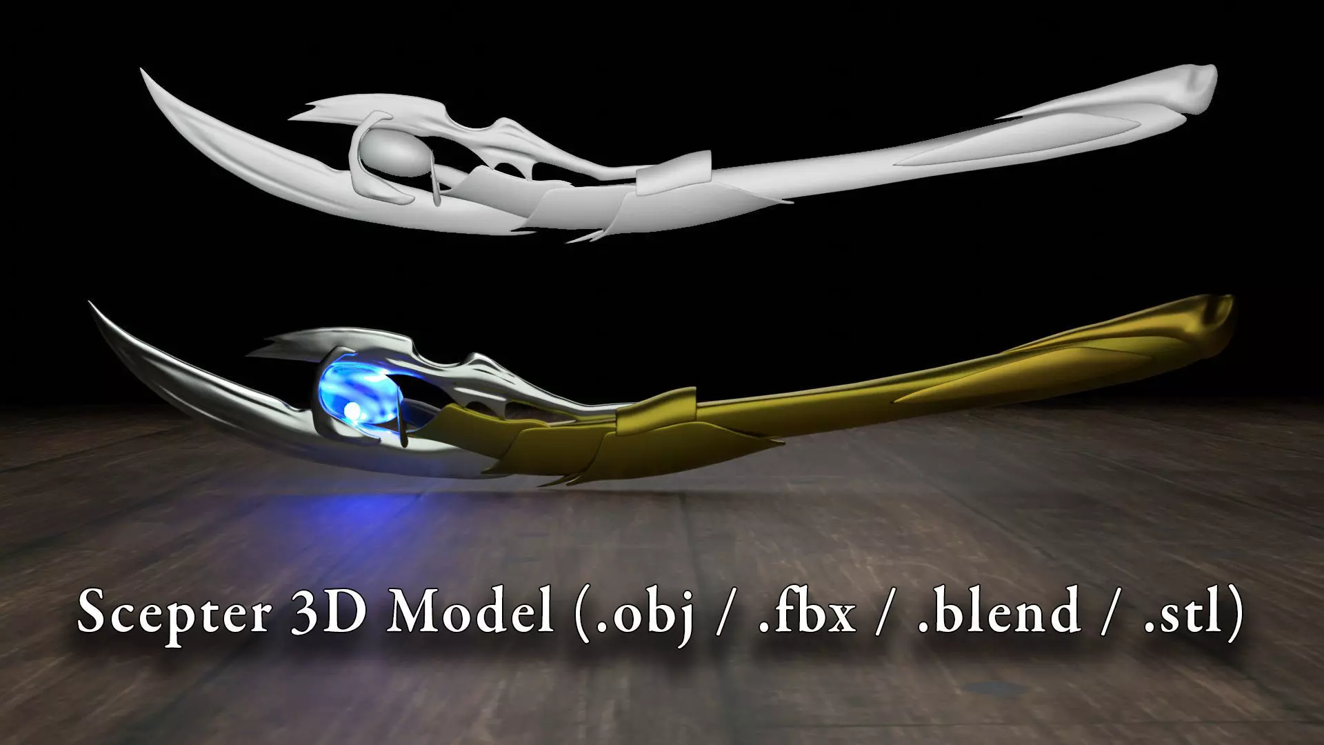 Loki Staff  Mythical Weapon of Avengers Scepter 3D model_0