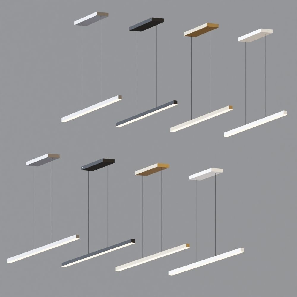 Vega LED Linear Suspension Light by Kuzco Lighting 3D model_1