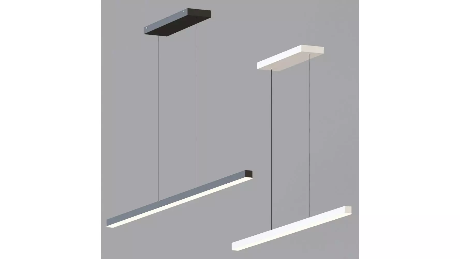 Vega LED Linear Suspension Light by Kuzco Lighting 3D model_0