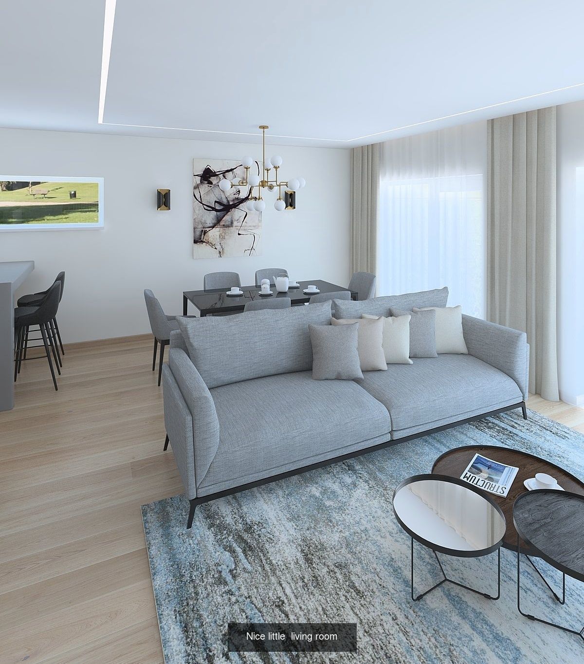 Nice cottage interior 3D Model Collection_6