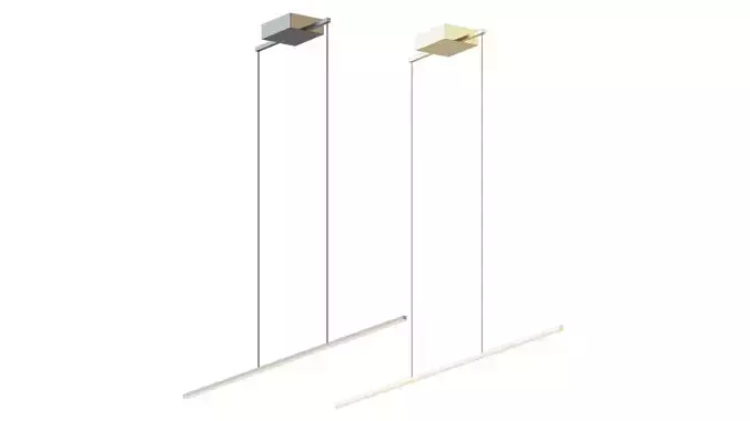 Vega Minor LED Linear Suspension Light by Kuzco Lighting 3D model