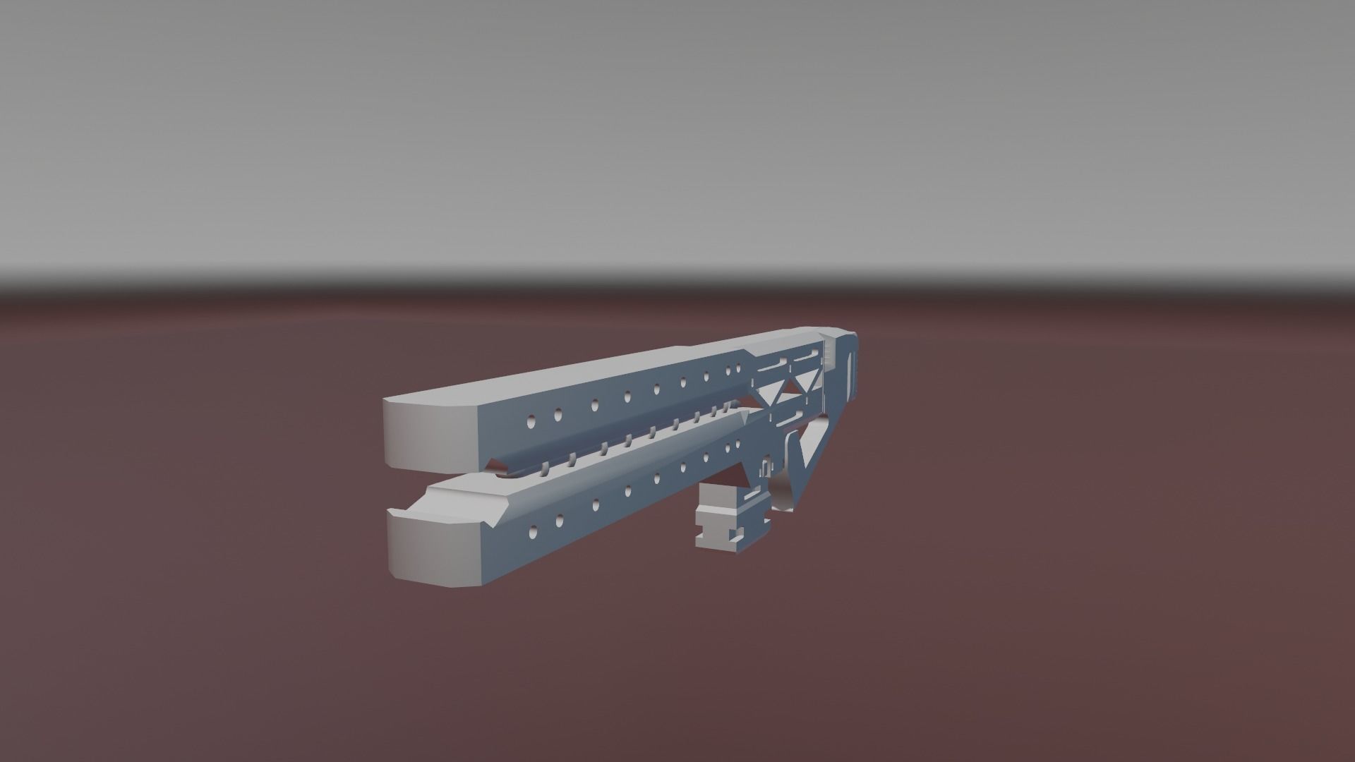Sci-Fi RailGun Free low-poly 3D model_11