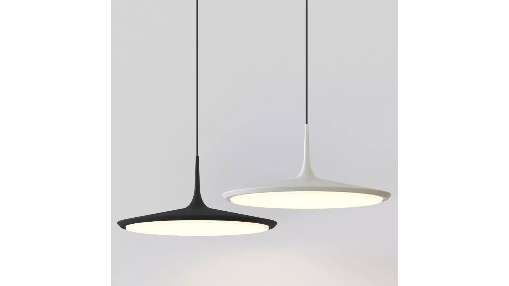 Disc LED Pendant Light by Kuzco Lighting 3D model_0