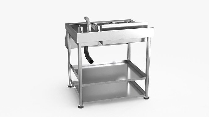 Under Bar Cocktail Station Low-poly 3D model 5