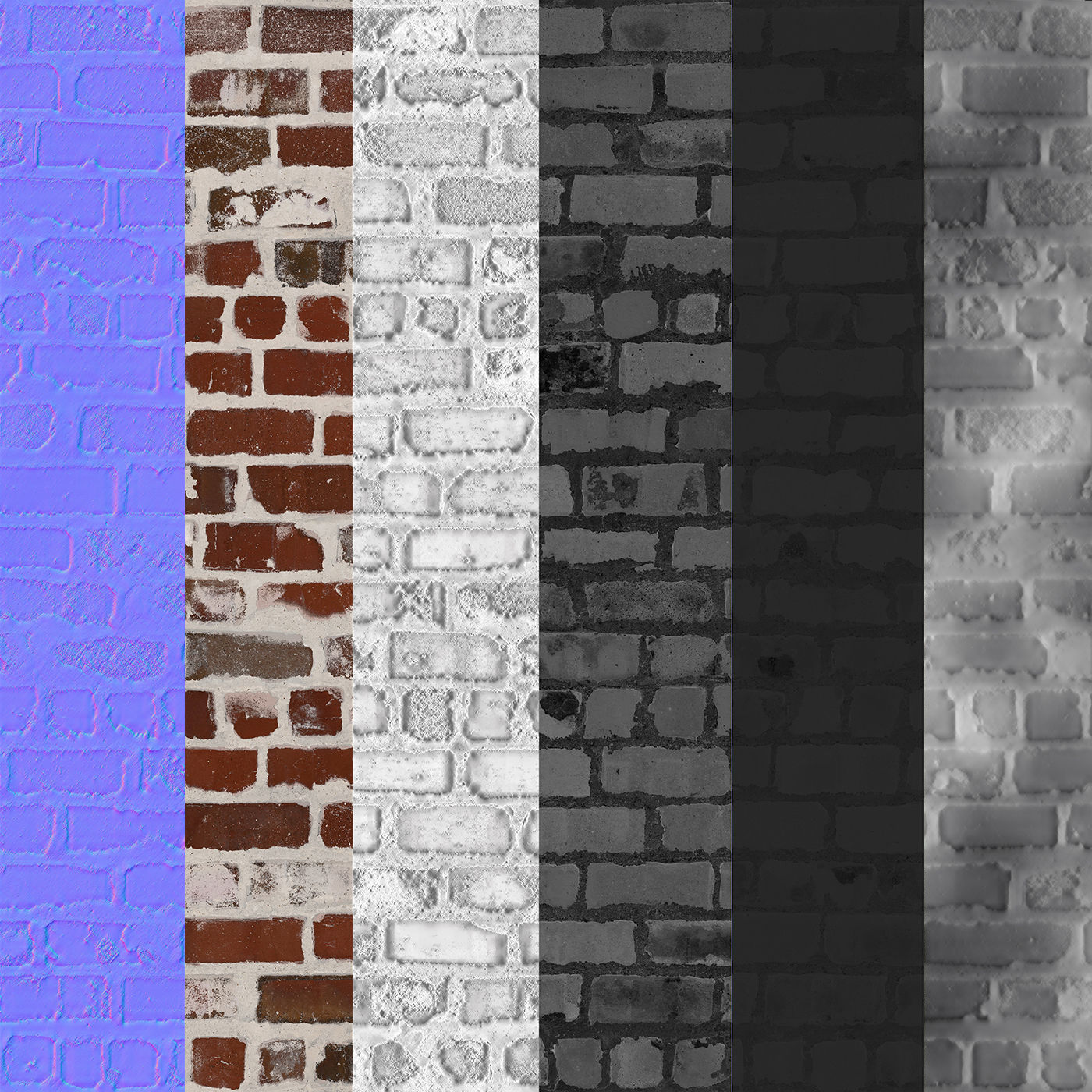 Brick painted 4k Texture_2
