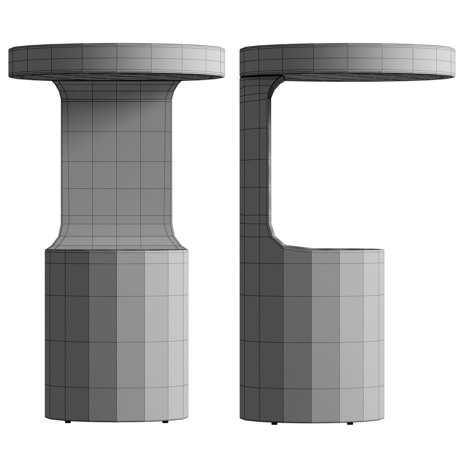 Crate and Barrel coffee table Low-poly 3D model_5