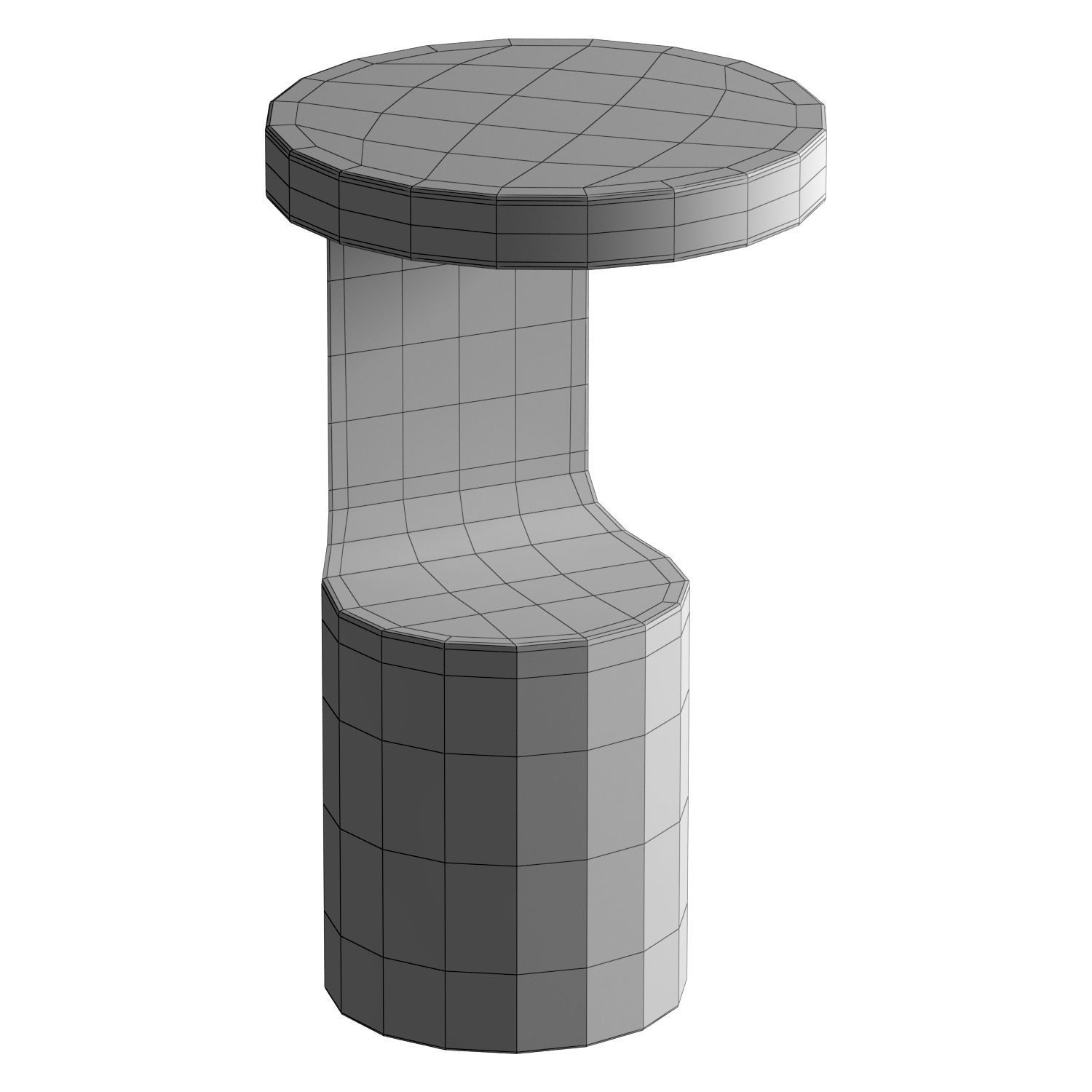 Crate and Barrel coffee table Low-poly 3D model_4