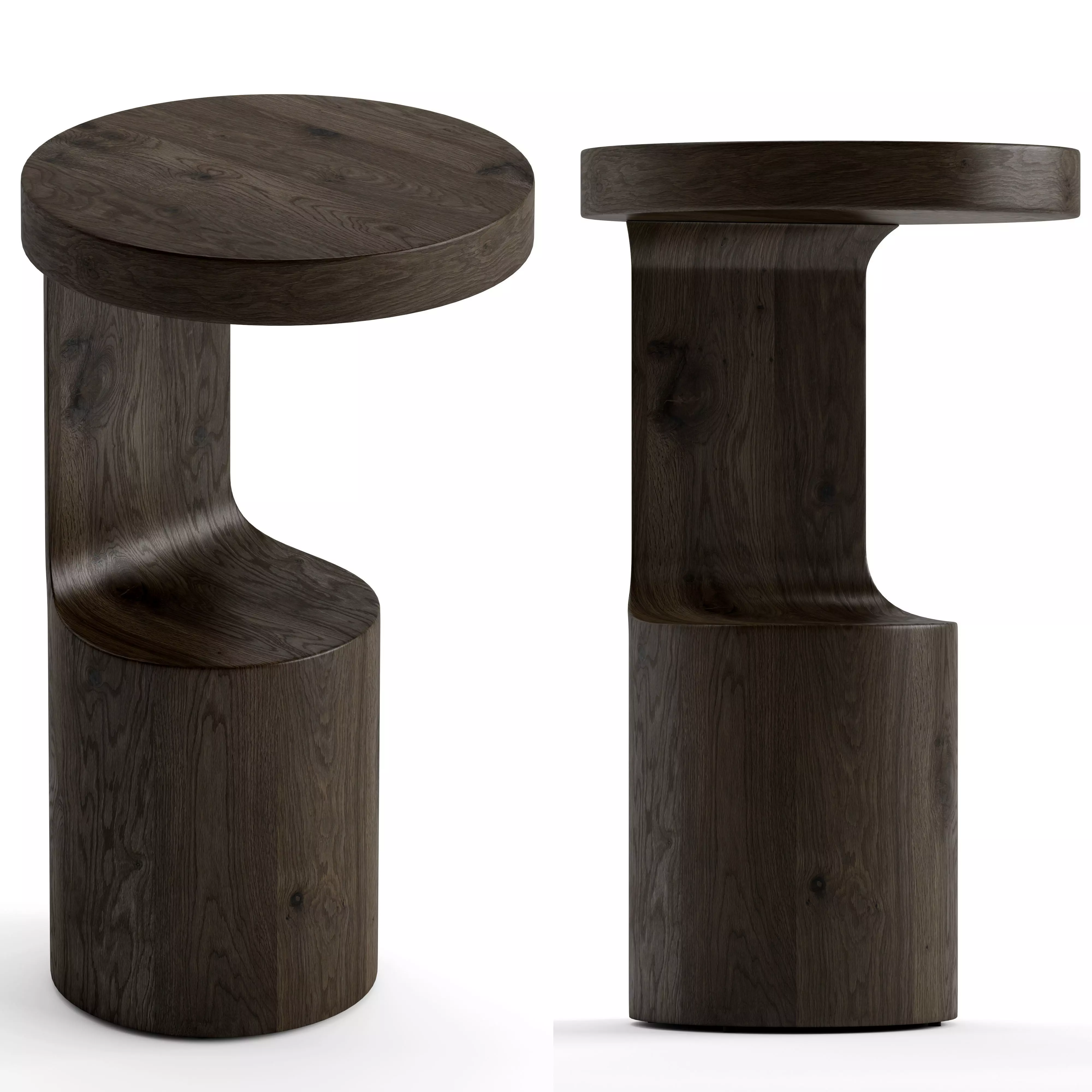 Crate and Barrel coffee table Low-poly 3D model_0