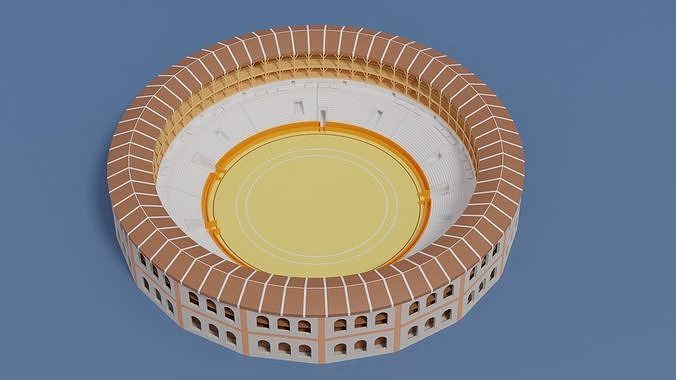 Plaza de toros de La Malagueta Spanish Bullring 3D model