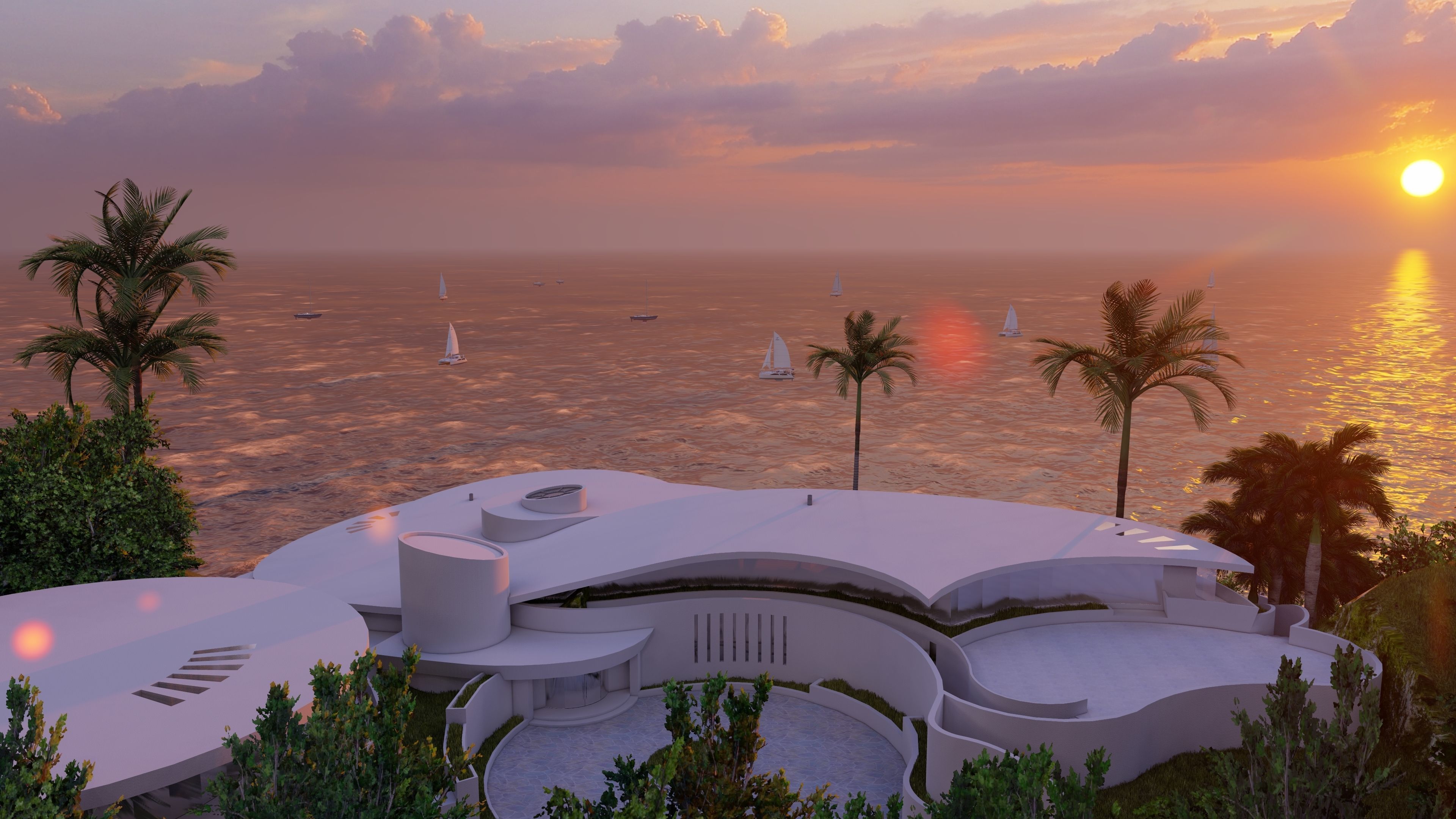 Real Tony Stark Mansion 3D Low-poly 3D model_2