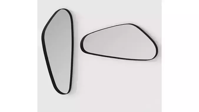 Peyton Asymmetrical Wall Mirror by Crate and Barrel