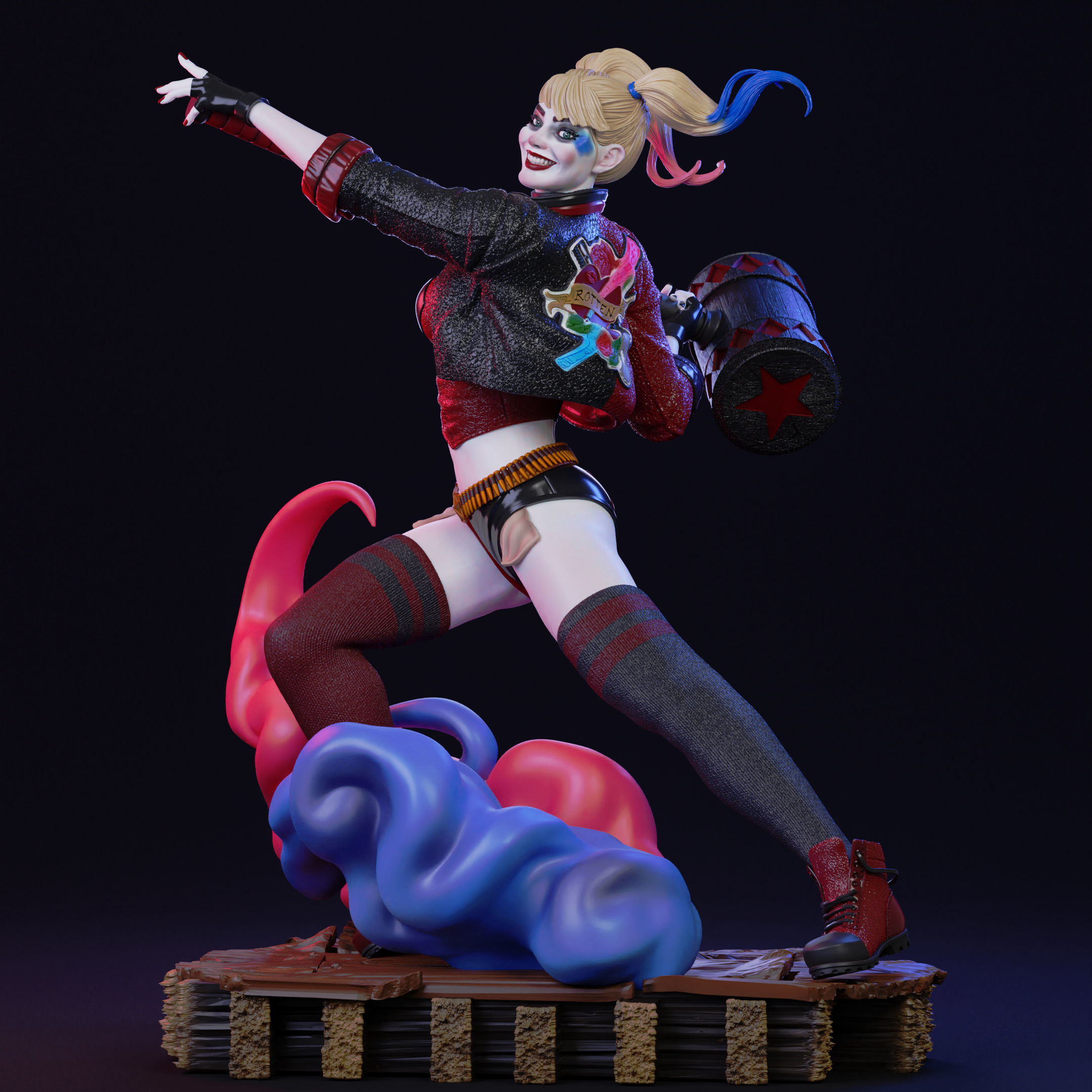 Harley Queen 3D print model_1