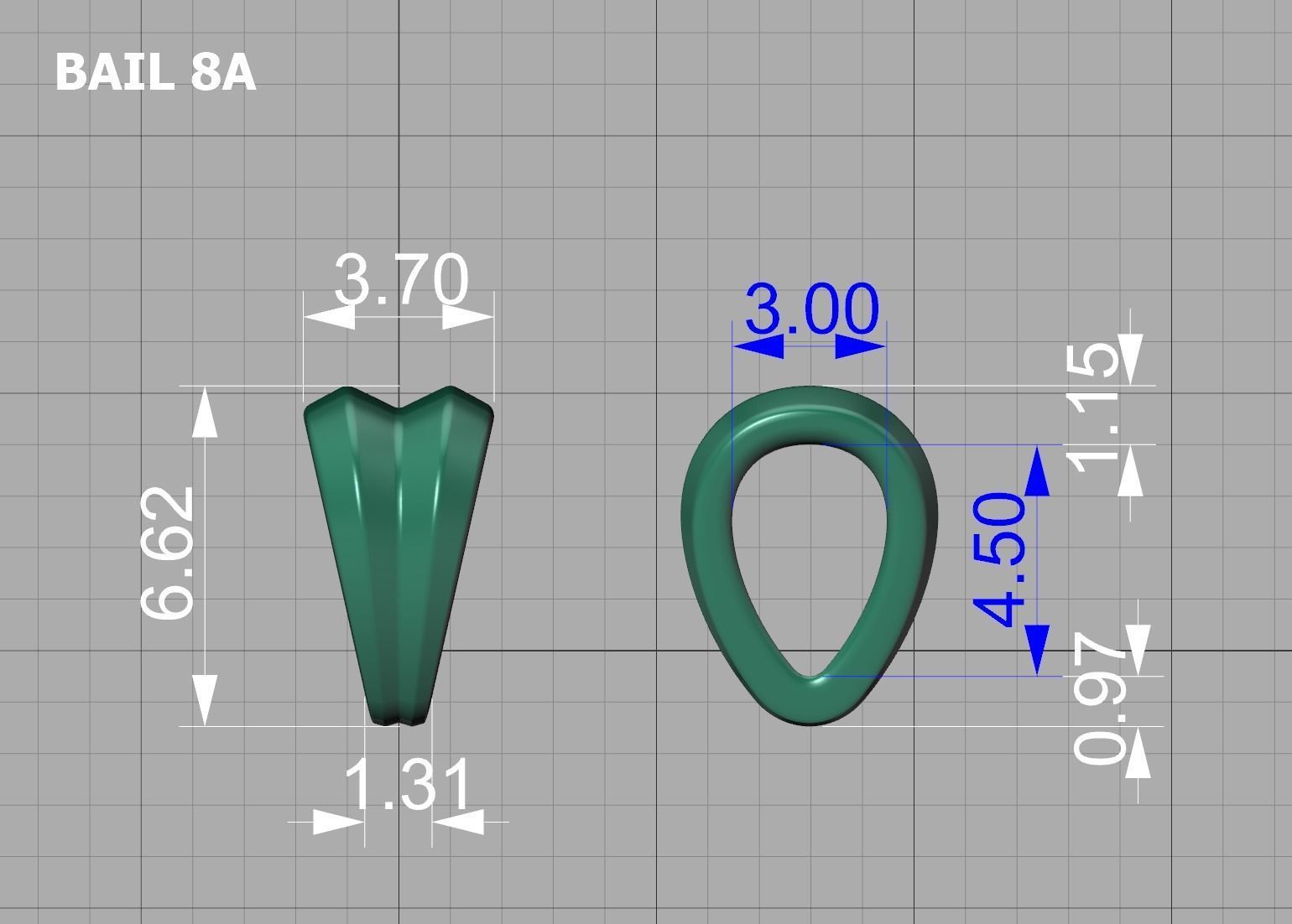 BAILS LOOP PACKAGE for Pendants Necklaces v8 3D print model_15