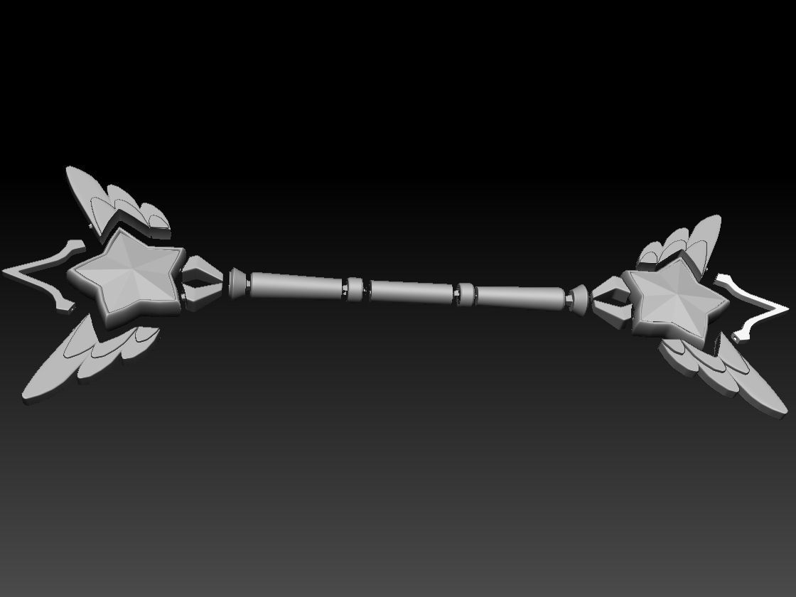 Star Guardian Lux Wand - League of Legends Cosplay 3D print model_13