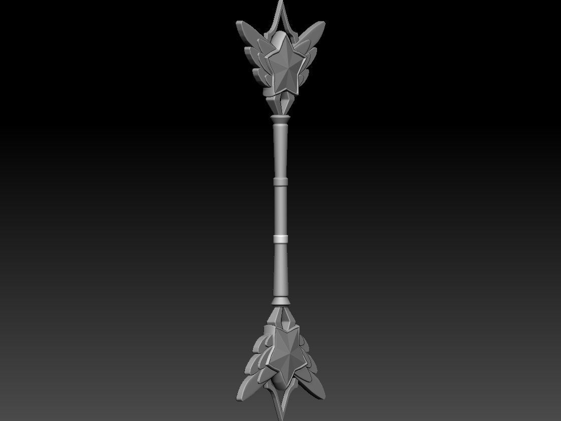 Star Guardian Lux Wand - League of Legends Cosplay 3D print model_5