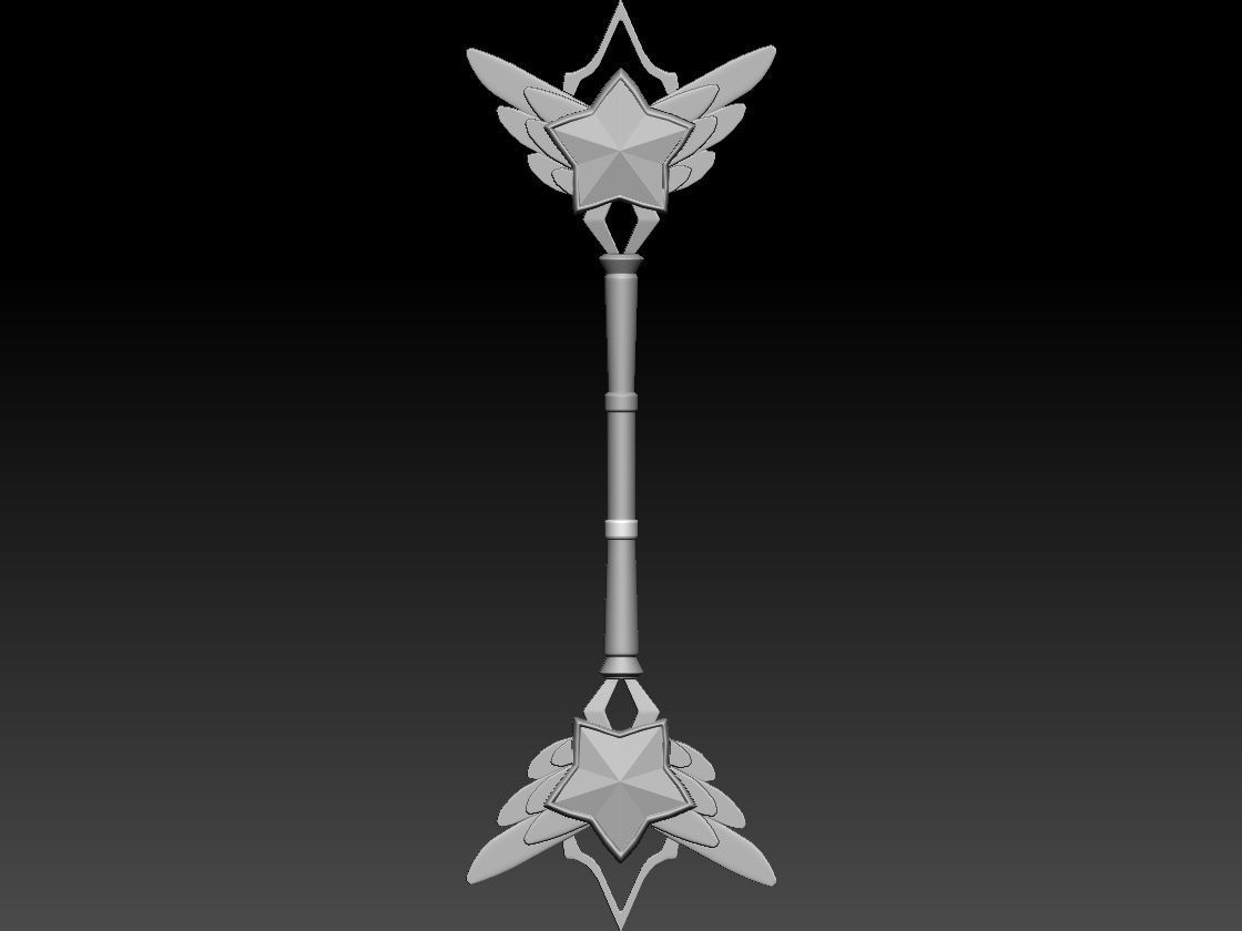 Star Guardian Lux Wand - League of Legends Cosplay 3D print model_2