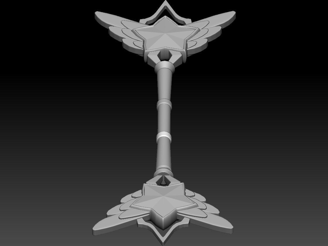 Star Guardian Lux Wand - League of Legends Cosplay 3D print model_6