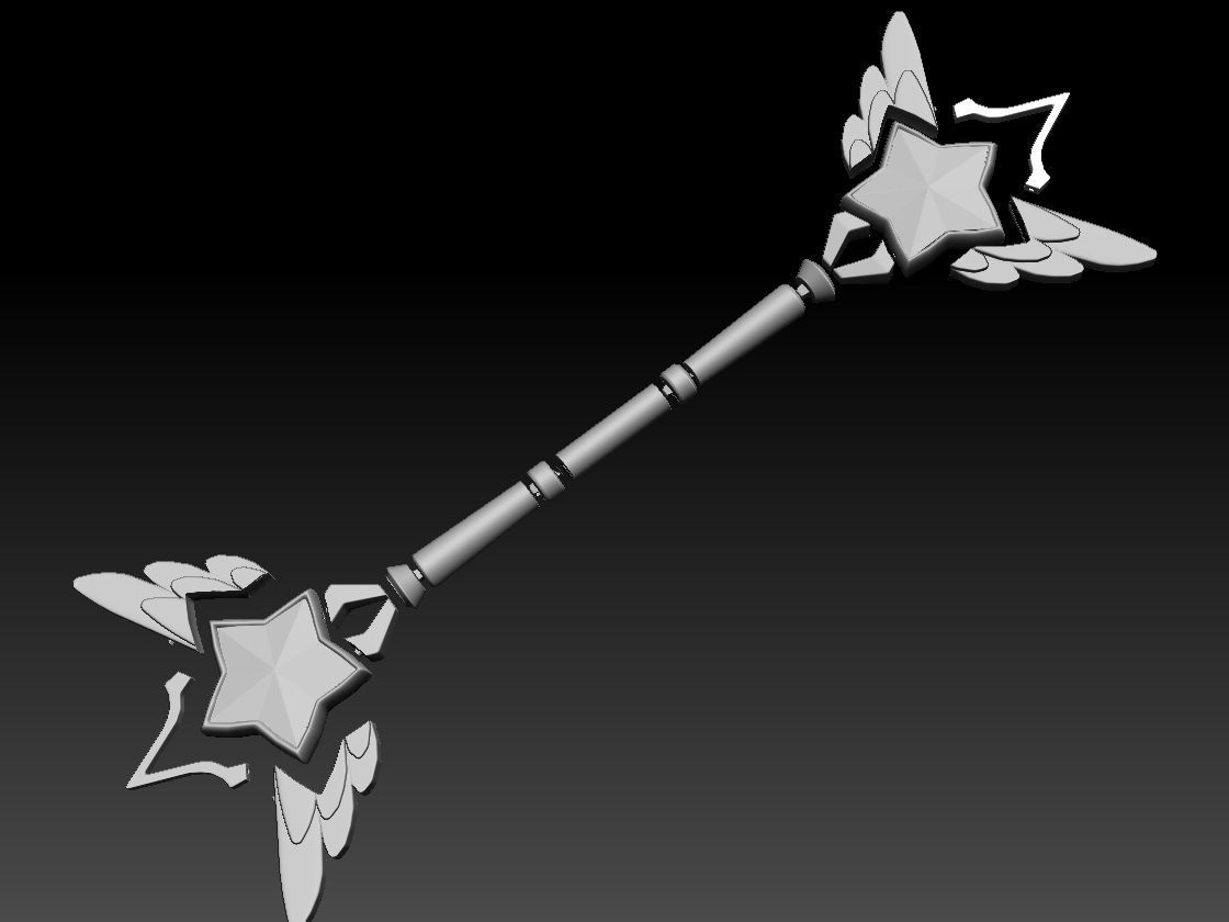 Star Guardian Lux Wand - League of Legends Cosplay 3D print model_11