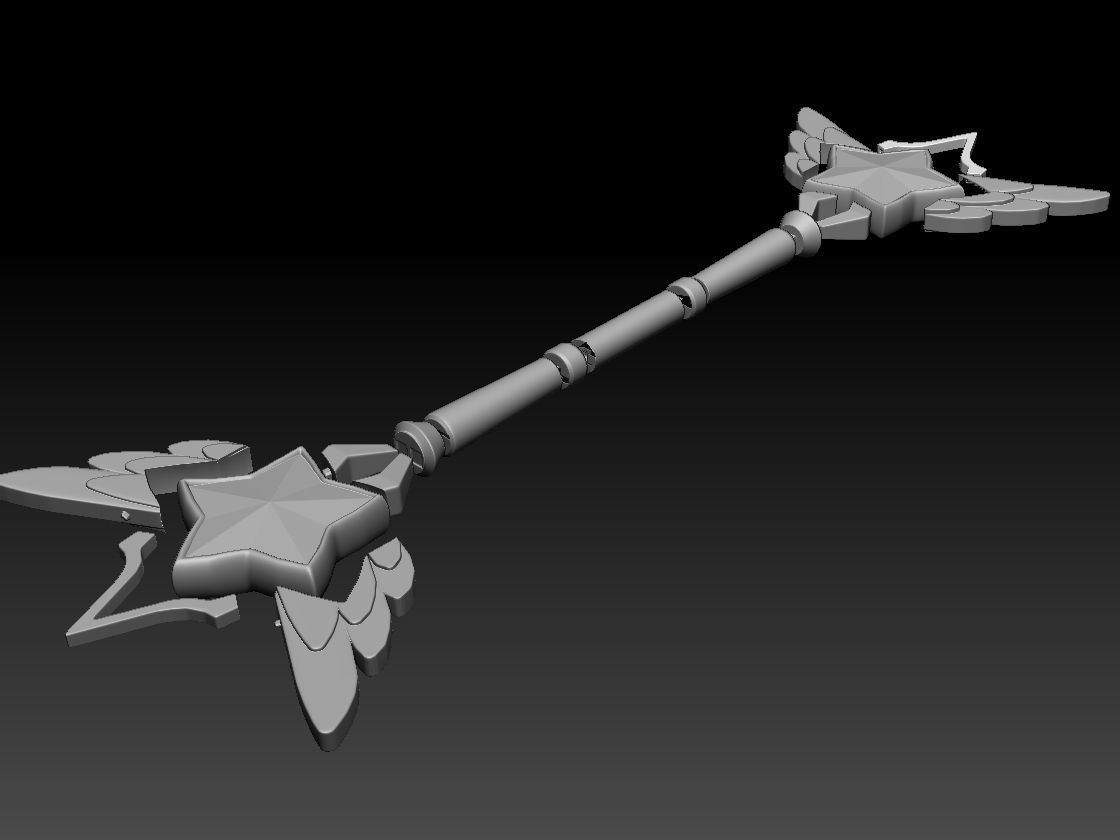 Star Guardian Lux Wand - League of Legends Cosplay 3D print model_12