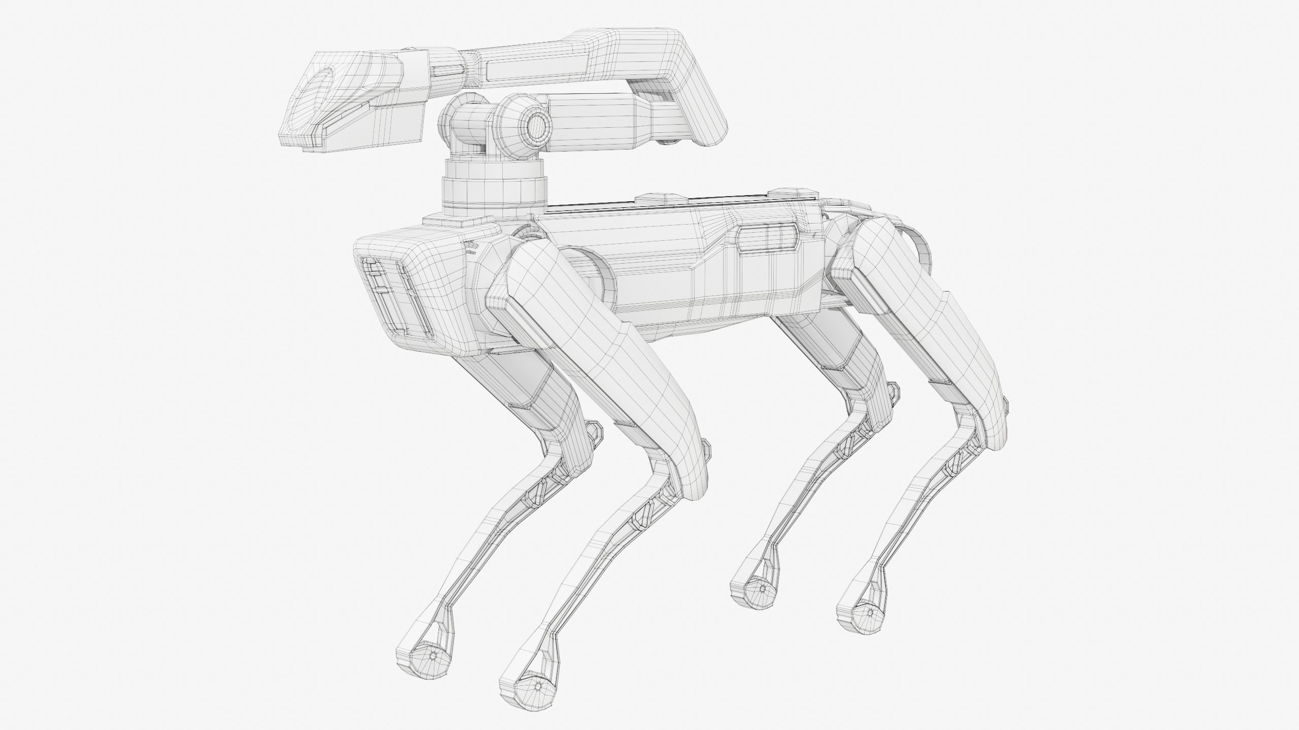 Spot Robot Boston Dynamics 2021 With Arm Low-poly 3D model_17