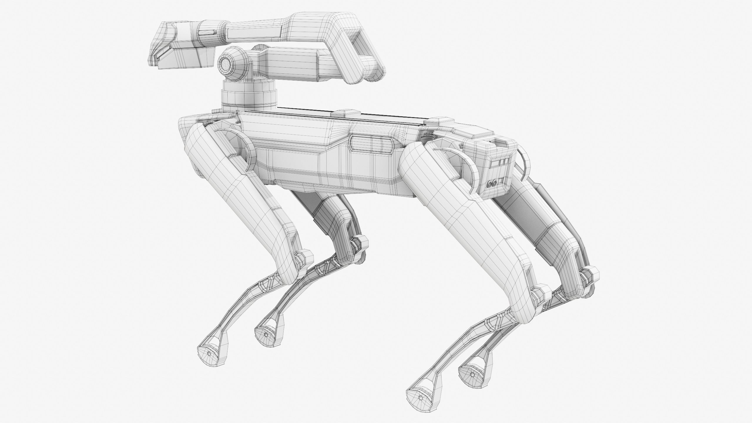 Spot Robot Boston Dynamics 2021 With Arm Low-poly 3D model_18