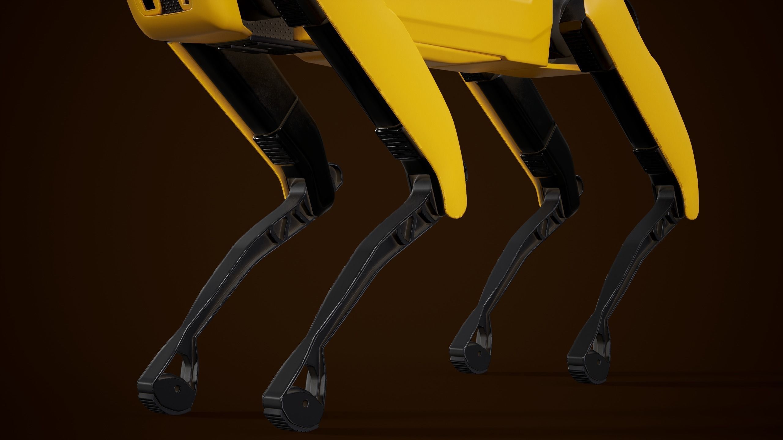 Spot Robot Boston Dynamics 2021 With Arm Low-poly 3D model_9