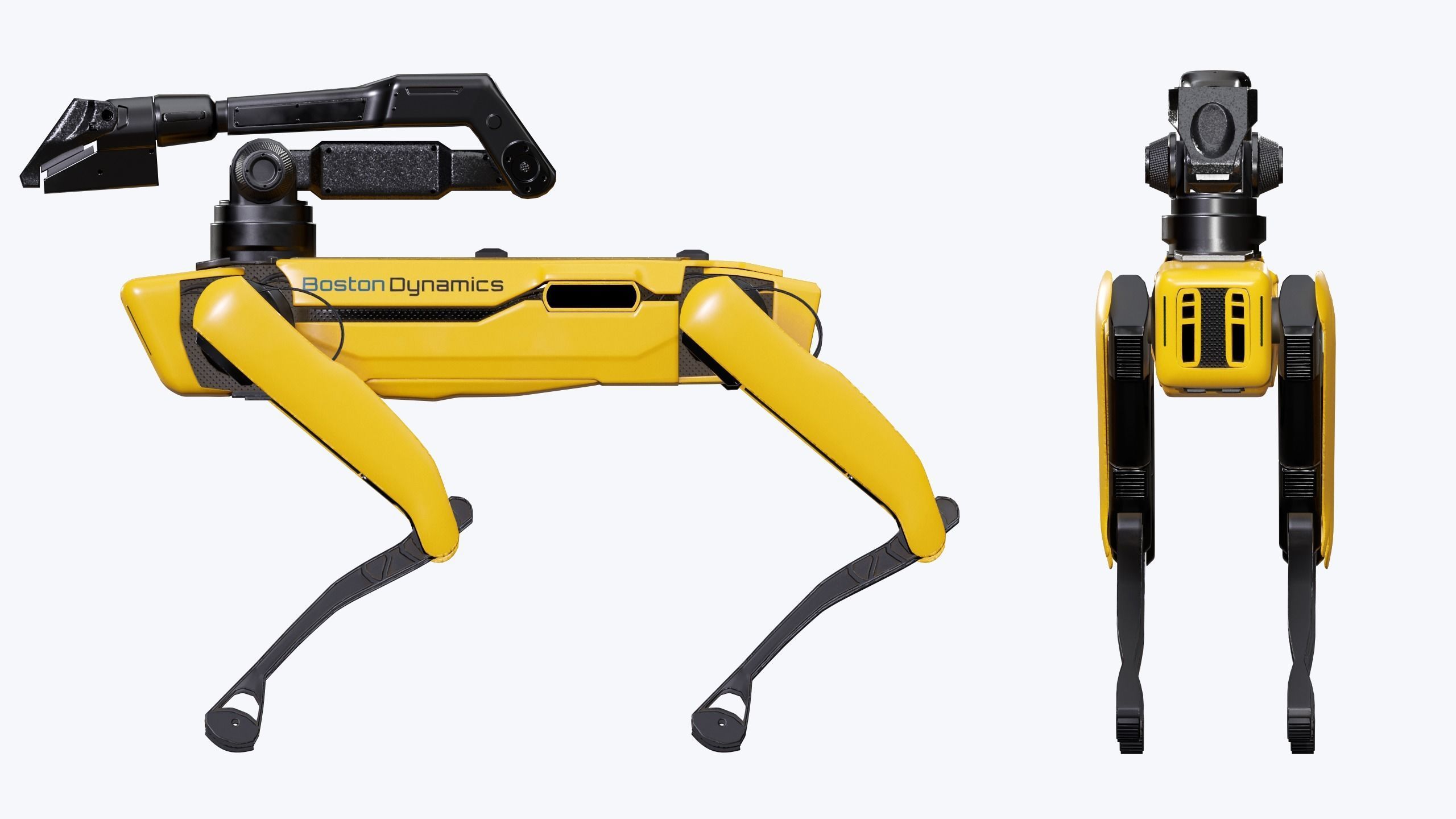 Spot Robot Boston Dynamics 2021 With Arm Low-poly 3D model_2