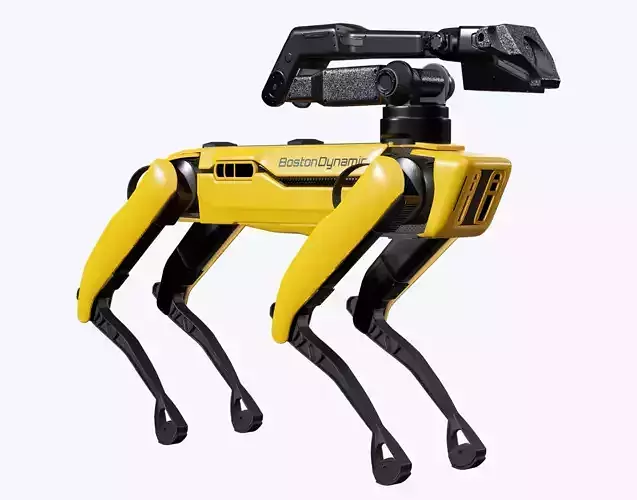 Spot Robot Boston Dynamics 2021 With Arm Low-poly 3D model