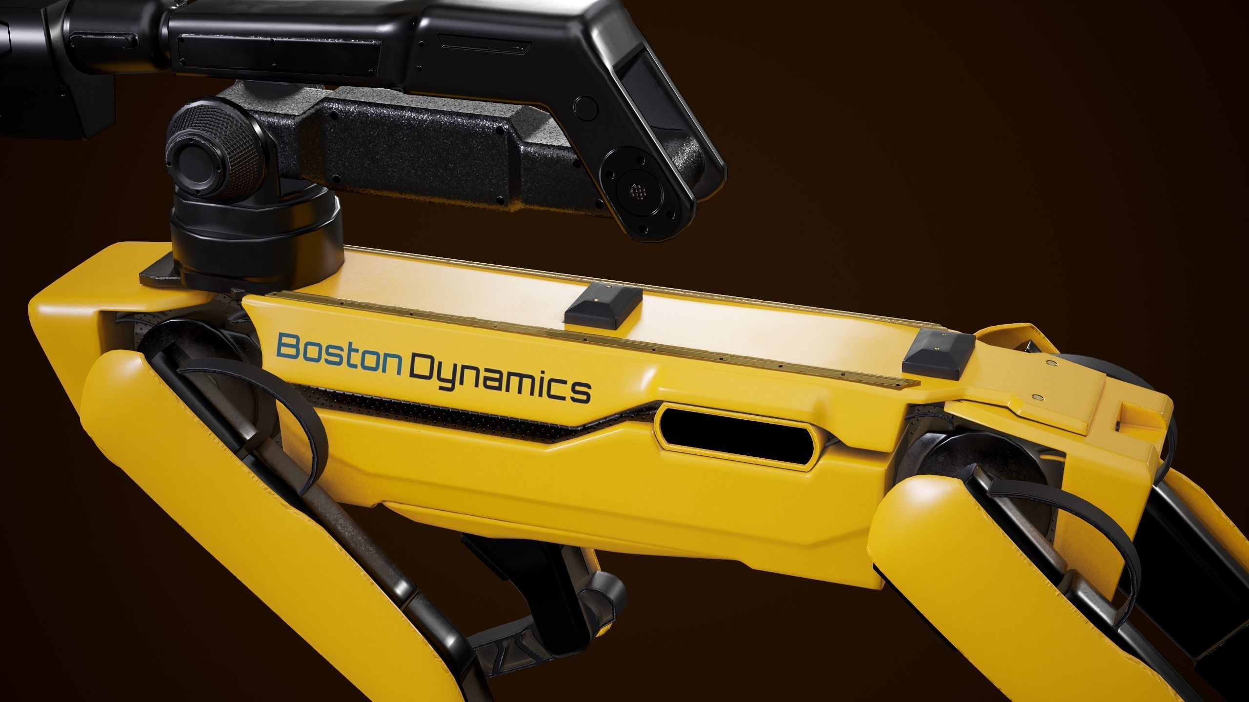 Spot Robot Boston Dynamics 2021 With Arm Low-poly 3D model_10