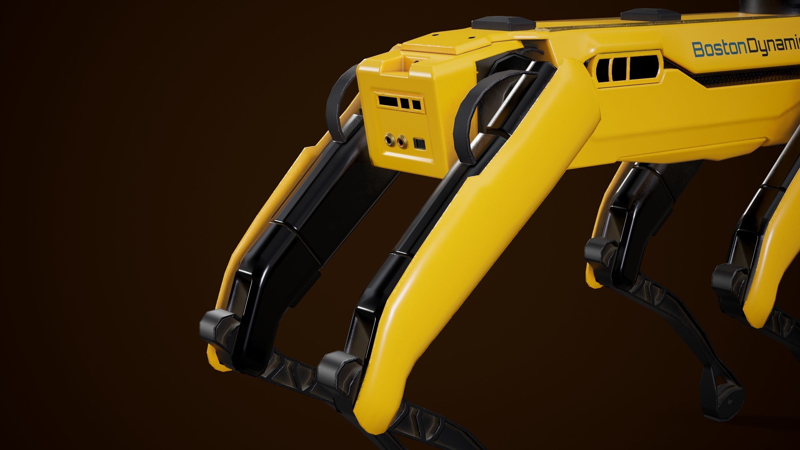 Spot Robot Boston Dynamics 2021 With Arm Low-poly 3D model_11